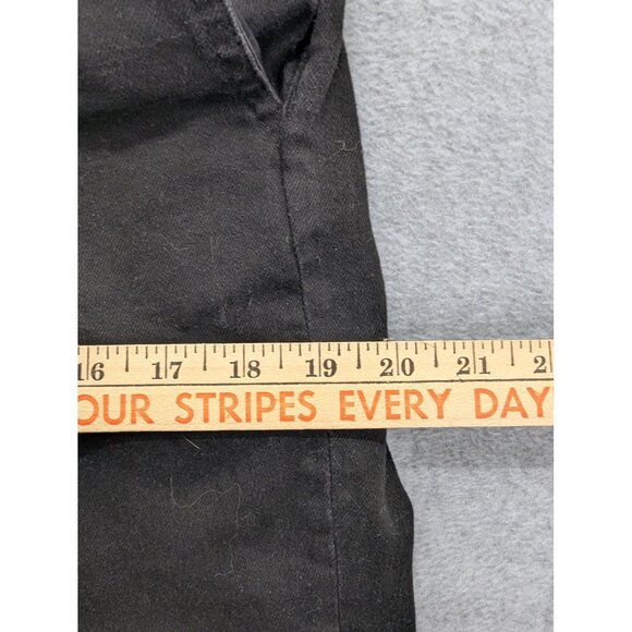 H&M Overalls Womens 10 Black Stretch Denim Bib Adjustable Straps Skinny Pockets - Picture 7 of 14